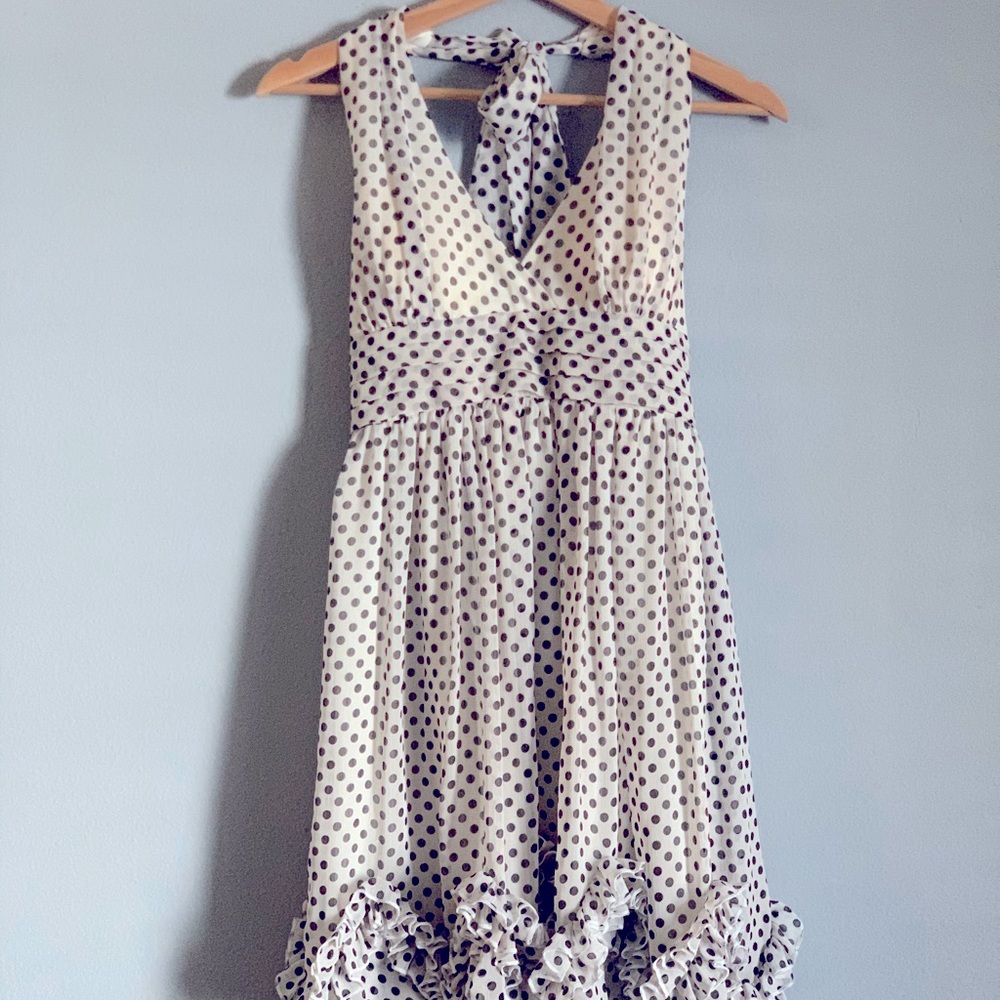 Gorgeous Pin-Up flawy black & white dress